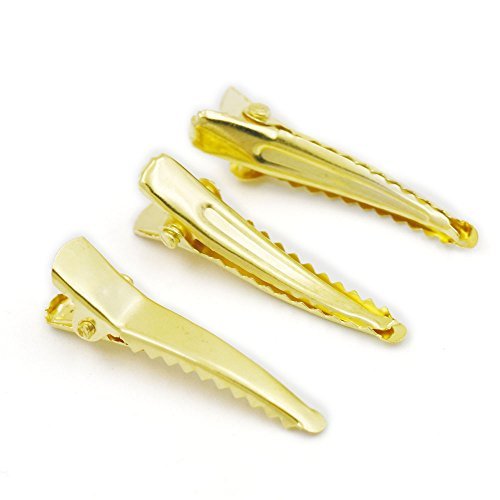 100 pcs 35MM 1.38&quot; Alligator Teeth Hair Clips Barrette Prong Clip HipGir... - $7.11