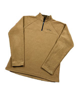 Prana Light Brown 1/4 Zip Fleece Pullover Gorcore Hiking Camping Mens Large - £18.61 GBP