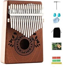 Thumb Piano Kalimba 17 Keys With Study Guide And Tune Hammer, Portable Mbira - £31.52 GBP