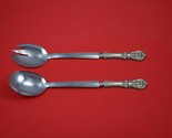 Francis I by Reed and Barton Sterling Silver Salad Serving Set Modern Cu... - $167.31