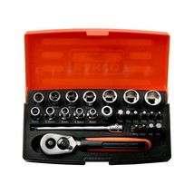 Bahco SL25 Socket Set 25 Piece 1/4 Inch Drive  - £37.89 GBP