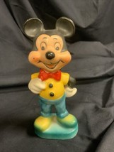 Vintage Wales Co 1960&#39;s Walt Disney Mickey Mouse Ceramic Figurine 5&quot; Tall - $17.24
