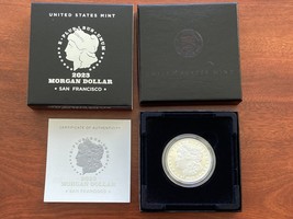 2023 Morgan Silver Dollar Proof Coin in OGP w/ COA .999 fine San Francis... - $123.75