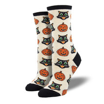 Cats and Pumpkins from the Sock Panda (Adult Medium) - £5.94 GBP