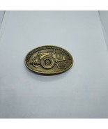 Vintage Belt Buckle General Tire 70&#39;s Brass Sooner Or Later You&#39;ll Own G... - £10.23 GBP