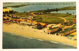 Tides Hotel Bath Club Redington Beach FL Linen Curt Teich UNP Postcard 1949 - £7.87 GBP