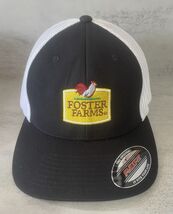 Foster Farms Flexfit Hat Men’s Baseball Cap White Mesh Back Black Logo R... - $539.56 MXN