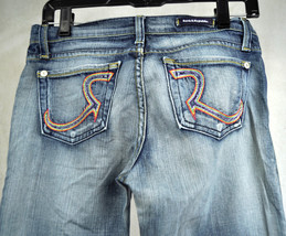 Rock &amp; Republic Roth Addict Wash Rainbow Blue Jeans 26 USA Womens - £27.16 GBP