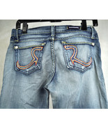 Rock &amp; Republic Roth Addict Wash Rainbow Blue Jeans 26 USA Womens - $47.40 CAD
