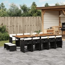  Patio Dining Set Set of 14 Black, Brown, Cream - $2,171.90 CAD
