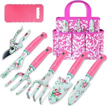 Gardening Tools 8 Pcs Heavy Duty Floral Garden Tool Set Birthday Gifts for Women - £41.39 GBP