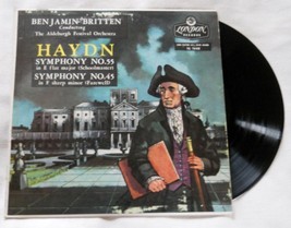 Benjamin Britten Conducting Aldeburgh Fest Orch-Haydn Sym 55 &amp; 45-Live London LP - £9.01 GBP