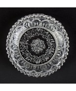 Lacy Flint Glass Wreath Cup Plate Lee Rose 197B, Antique c1840 Egg &amp; Dar... - £11.78 GBP