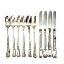 William A Rogers Sectional Stainless Steel 6 Forks 4 Knives - £34.99 GBP