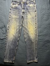 Carhartt B17HDK Stonewashed Distressed Faded Denim Work Jeans Men’s Size... - $19.80