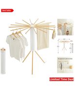 Elegant Tripod Clothes Drying Rack - Foldable & Space-Saving for Indoor/Outdoor