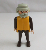1974 Geobra Playmobile Hunting Party Footman Trapper 2.75&quot; Toy Figure - £7.74 GBP