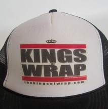 Vintage Kings Of Wrap Logo Men Promo Trucker Hat Advertising Snapback Cap - $17.79