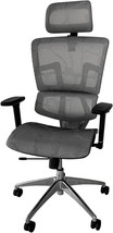 Gray, 53 In. Max, Ergomax Ergonomic Height Adjustable,, Home Office Chair. - £144.59 GBP