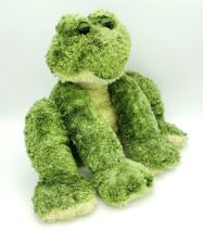 Frog Plush Froggle Woggle First &amp; Main 12&quot; Sitting Green Rattle Noise Stuffed - £11.50 GBP