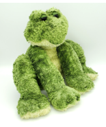 Frog Plush Froggle Woggle First &amp; Main 12&quot; Sitting Green Rattle Noise St... - £11.38 GBP