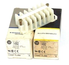 LOT OF 2 NIB ALLEN BRADLEY 1492-HJ86 SURFACE MOUNTED TERMINAL BLOCK SER.... - £26.11 GBP