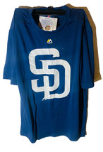 Majestic Athletic Men&#39;s San Diego Padres Short-Sleeve T-Shirt MEDIUM NAVY - £14.46 GBP