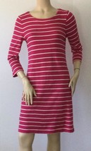 LORD &amp; TAYLOR Pink &amp; White Modal &amp; Cotton Blend  Dress (Size S/P) - $14.95