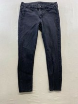 &amp;Denim Women&#39;s Black Skinny Jeans Size 31 Stretch Mid Rise Cotton Blend - $11.87