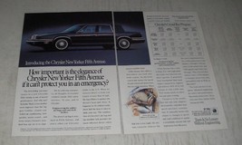 1990 Chrysler New Yorker Fifth Avenue Ad - How important is the elegance - $18.49