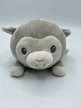 Kids Preferred Cuddle Pal Round Monkey Lamb Tan Gray Squishy Plush Stuff... - $16.83