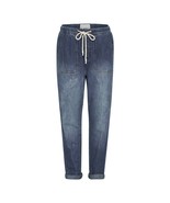 New One Teaspoon HIGH WAIST SHABBIES DRAWSTRING JEANS $180 Resort Blue S... - $86.16 CAD