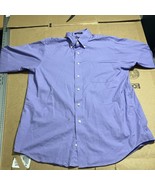 Chaps Purple Dress Shirt Classic Fit Large 16-16.5, Wrinkle Free Busines... - $6.93