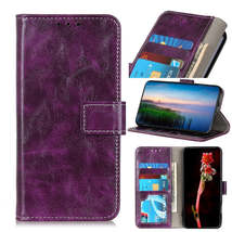 For Motorola Edge 40 Neo Retro Crazy Horse Texture Leather Phone Case(Purple) - £4.73 GBP