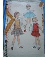 Simplicity Child’s Blouse Skirt &amp; Jerkin Size 2 #1289 Uncut  - $6.84 CAD