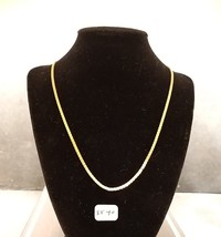 Vintage Gold Tone Chain Necklace 23.5 inches - £10.17 GBP