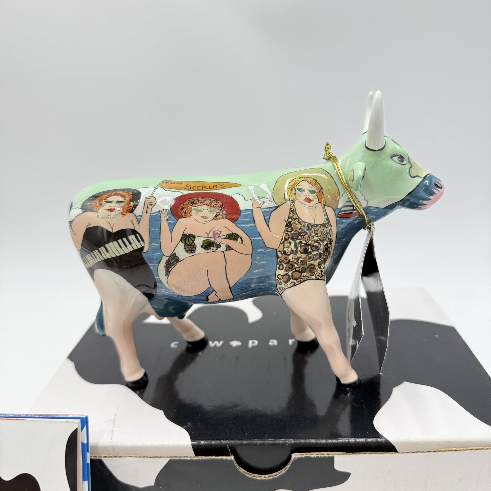 Cow Parade Westland Fun Seeker Cow Figurine By Janice Joplin Ceramic Giftware Item image 3