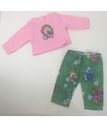 15&quot; doll clothes hand made outfit or pajamas Trolls Dj Suki pink top gre... - £9.45 GBP