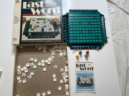 Milton Bradley Last Word Board Game Complete Vintage 1985 - $13.90