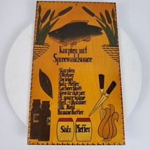 Vintage Hand Crafted Karpfen Mit Spreewaldsauce Cutting Board ART 16x9.5... - $392.15 MXN