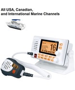 UNIDEN UM725 FIXED MOUNT MARINE VHF RADIO W/GPS - WHITE - £180.20 GBP