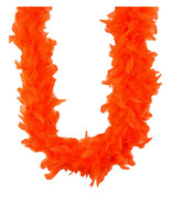 Orange 45 Gm 72&quot; Masquerade Costume Chandelle Feather Boa - £5.53 GBP
