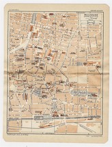 1930 Original Vintage City Map Of Mulhouse / Alsace / France - £16.84 GBP