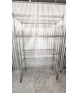 Chrome Rolling Shelves with wheels - €141,76 EUR