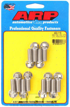 SBC 305 327 350 LT1 Exhaust Header Bolts 3/8 x .875 6-PT POL SS ARP (12 pcs) - £34.22 GBP