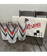 Vintage LE Smith 1980s The Studio Collection  Esprit Glasses Tumblers Re... - $270.79 CAD