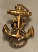 US Navy Naval Midshipmen Cadet Anchor Insignia Hat Pin, Screw Back LI-GI - £9.02 GBP