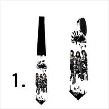 Men necktie with Kiss Metal and rock original and custom print with rock bands - £23.17 GBP