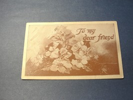 To My Dear Friend- Best Wishes -1910 (13 Star Flag Cancellation Stamp)-Postcard. - £7.91 GBP