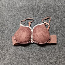 Felina Bra Women 36B Chocolate Brown Lace Underwired Push Up - $16.67
